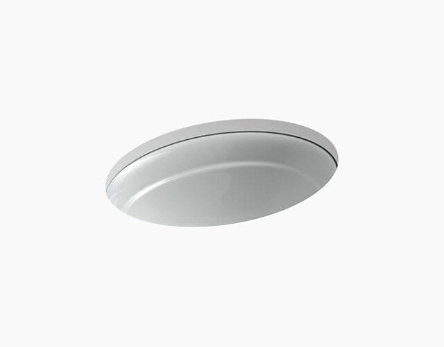 Serif Undermount Sink - Ice Grey