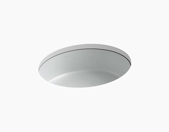 Verticyl Oval Undermount Sink - Ice Grey