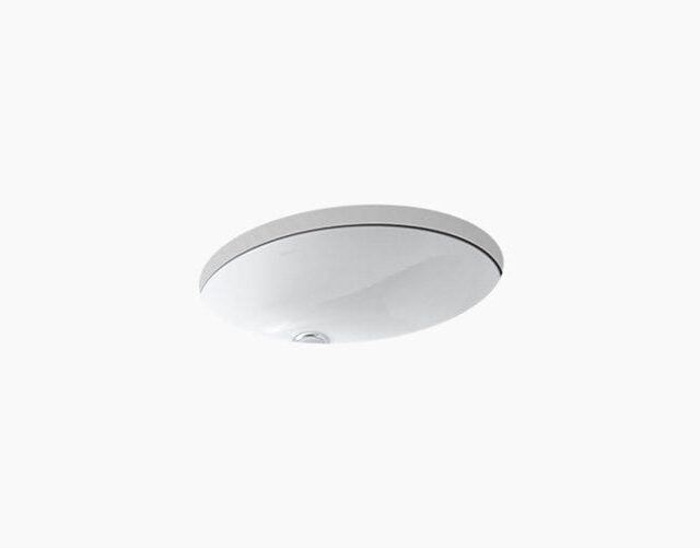 Caxton® Oval 17" x 14" under-mount bathroom sink