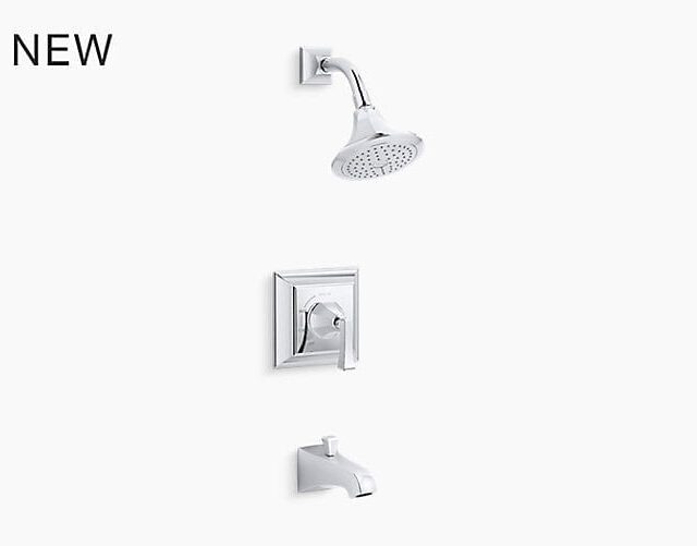 Memoirs® Stately Rite-Temp® Bath and Shower Valve Trim with Deco Lever Handle