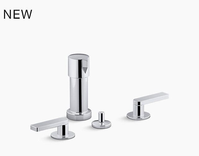 Composed Widespread Bidet Faucet with Lever Handles