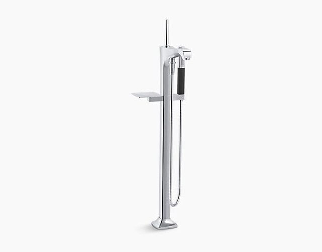 Margaux® Floor-Mount Bath Filler Trim with Handshower
