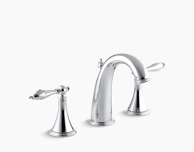 Finial Traditional Widespread Faucet