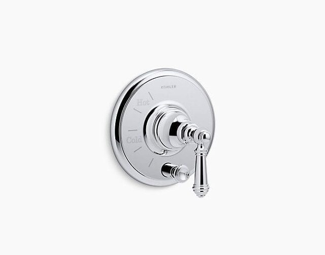 Artifacts® Rite-Temp® Pressure-Balancing Valve Trim with Push-Button Diverter and Lever Handle