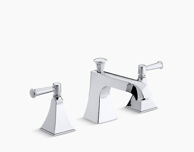 Memoirs® Stately Deck-Mount Bath Faucet Trim for High-Flow Valve with Diverter Spout and Lever Handles