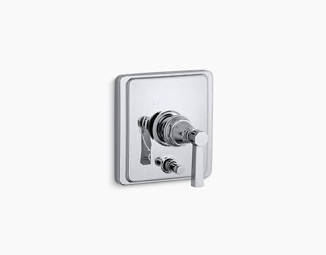 Pinstripe® Rite-Temp® Pressure-Balancing Valve Trim with Diverter and Plain Lever Handle