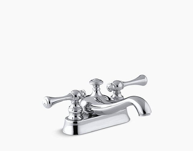 Revival Centerset Bathroom Sink Faucet with Traditional Lever Handles