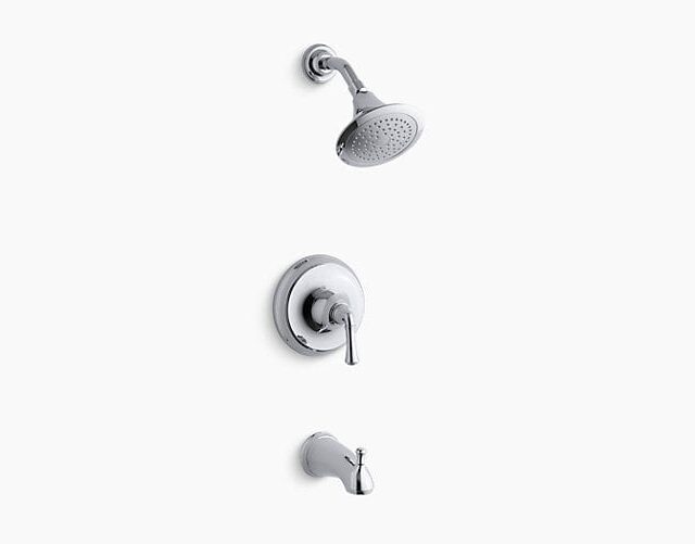 Forté Traditional Rite-Temp Bath and Shower Valve Trim with NPT Spout and 2.0 GPM Showerhead