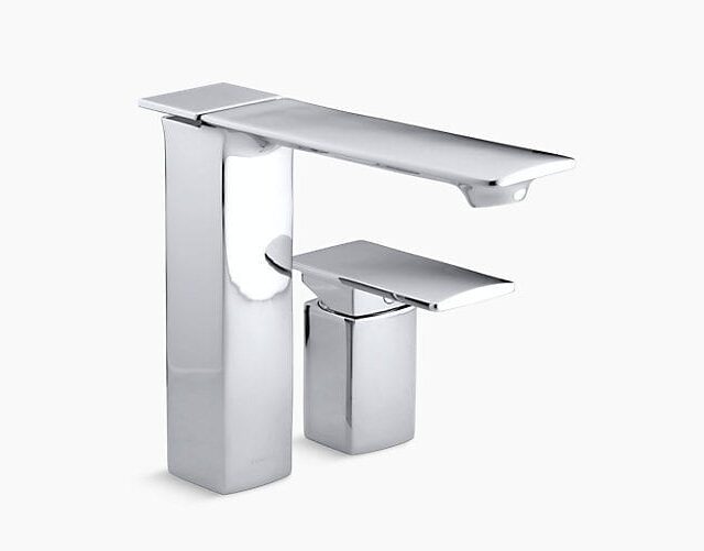 Stance Deck-Mount High-Flow Bath Faucet with Remote Lever Handle