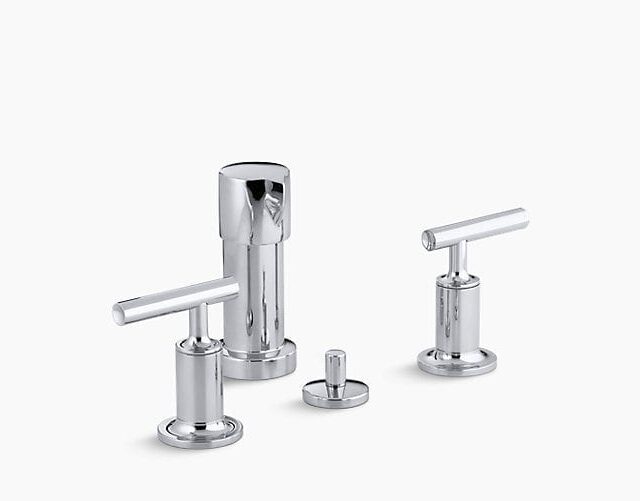Purist Vertical Spray Bidet Faucet with Lever Handles