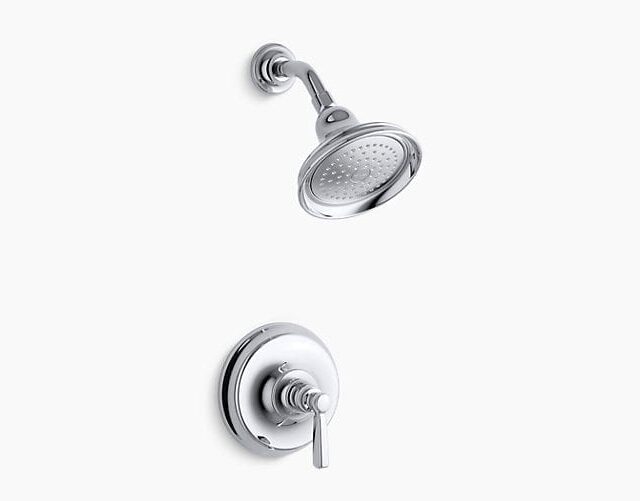 Bancroft Rite-Temp Shower Valve Trim with Metal Lever Handle and 2.5 GPM Showerhead