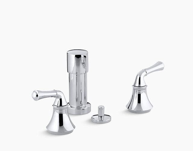 Forté Vertical Spray Bidet Faucet with Traditional Lever Handles