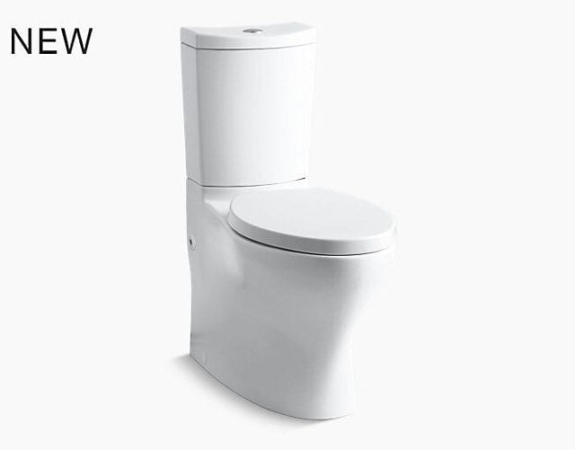 Persuade Curv Comfort Height Two-Piece Elongated Dual-Flush Toilet with Top-Mount Actuator and Skirted Trapway