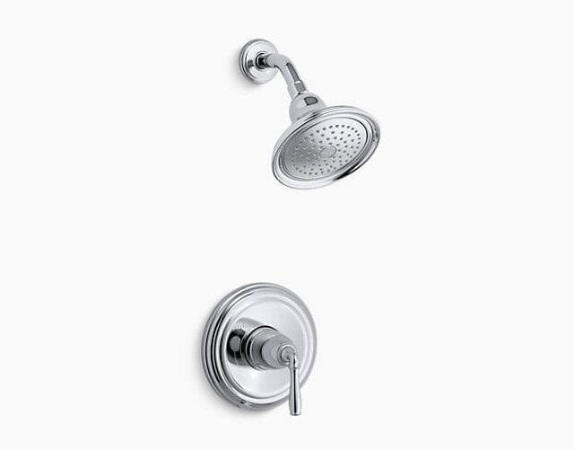 Devonshire Rite-Temp Shower Valve Trim with Lever Handle and 2.5 GPM Showerhead