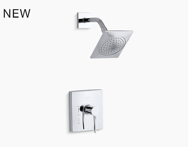 Stance Rite-Temp Shower Valve Trim with Lever Handle and 2.5 GPM Showerhead