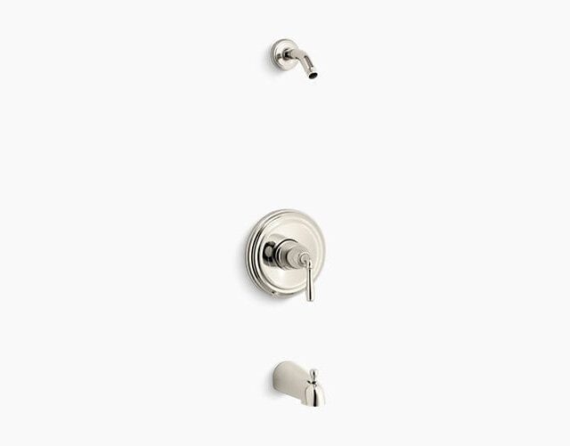 Devonshire Rite-Temp Bath and Shower Valve Trim with Lever Handle and Slip-Fit Spout