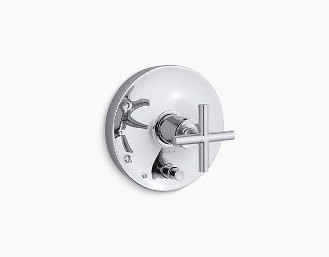 Purist Rite-Temp Pressure-Balancing Valve Trim with Cross Handles
