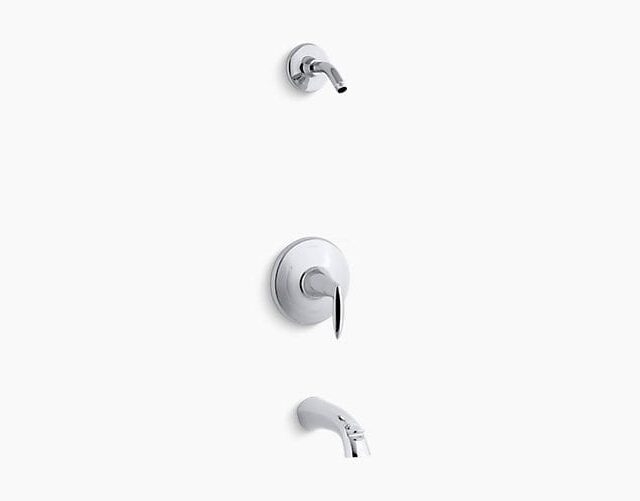 Alteo Rite-Temp Bath and Shower Valve Trim with Lever Handle and Spout