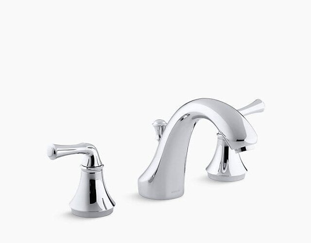Forté Traditional Deck-Mount Bath Faucet Trim for High-Flow Valve with Diverter Spout