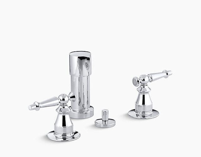 Antique Vertical Spray Bidet Faucet with Lever Handles
