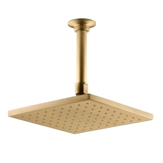 Contemporary Square 8" Rainhead with Katalyst Air-Induction Spray, 2.5 GPM
