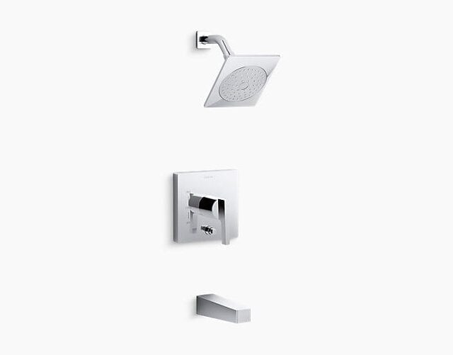 Honesty Bath and Shower Trim Set with 2.0 GPM Showerhead and Lever Handle for Rite-Temp Pressure-Balancing Valve