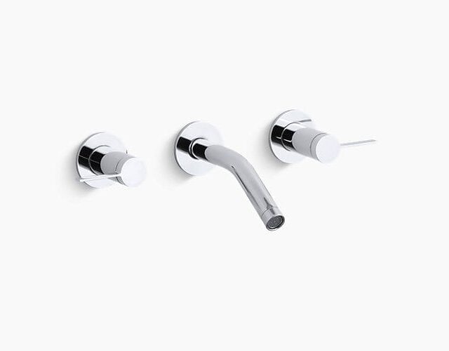 Stillness Widespread Wall-Mount Bathroom Sink Faucet Trim
