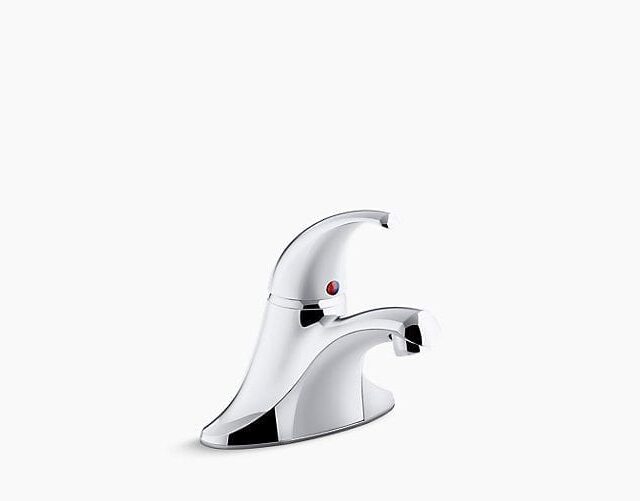Coralais Single-Handle Centerset Bathroom Sink Faucet with Plugged Lift Rod Hole