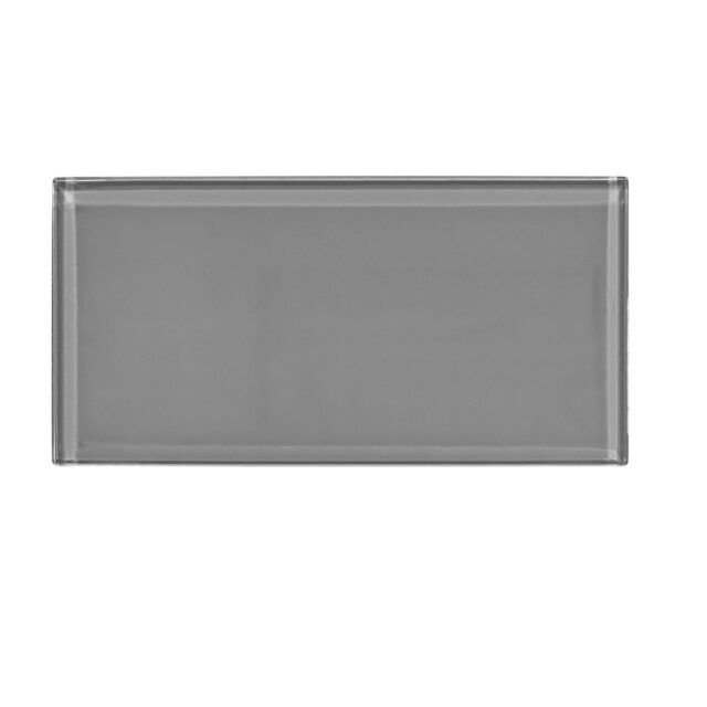 3 x 6 IN. Sterling Gray Glass Tile