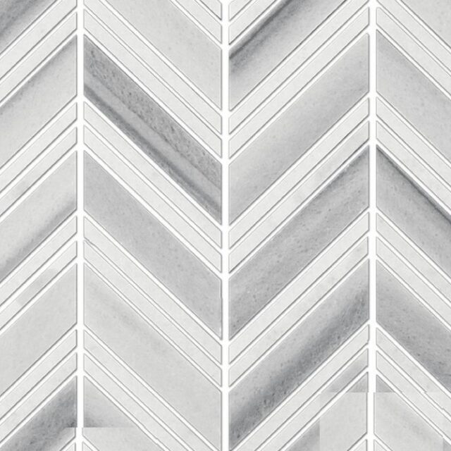 Strato Bianco Chevron Marble