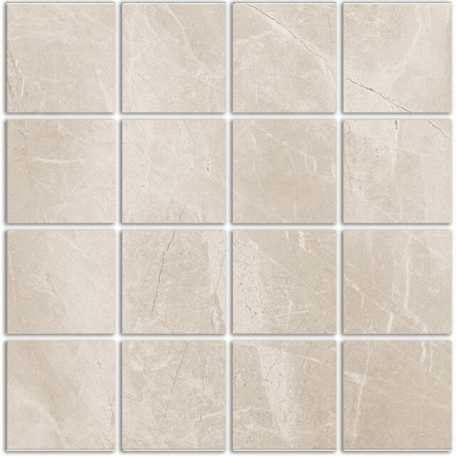 Kashmir Hueso Pol Porcelain Mosaic Wall and Floor Tile - 3 in
