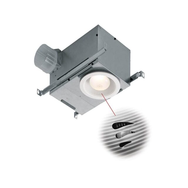 Broan 1.5-Sone 70-CFM Polymeric White Bathroom Fan ENERGY STAR