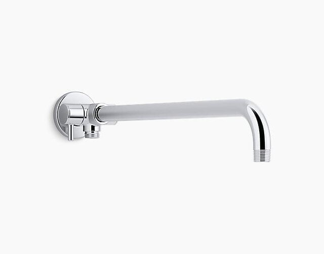 Wall-mount rainhead arm with 3-way diverter