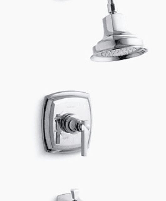 Margaux® Rite-Temp(r) Bath and Shower Trim Set with Lever Handle and NPT Spout, Valve Not Included