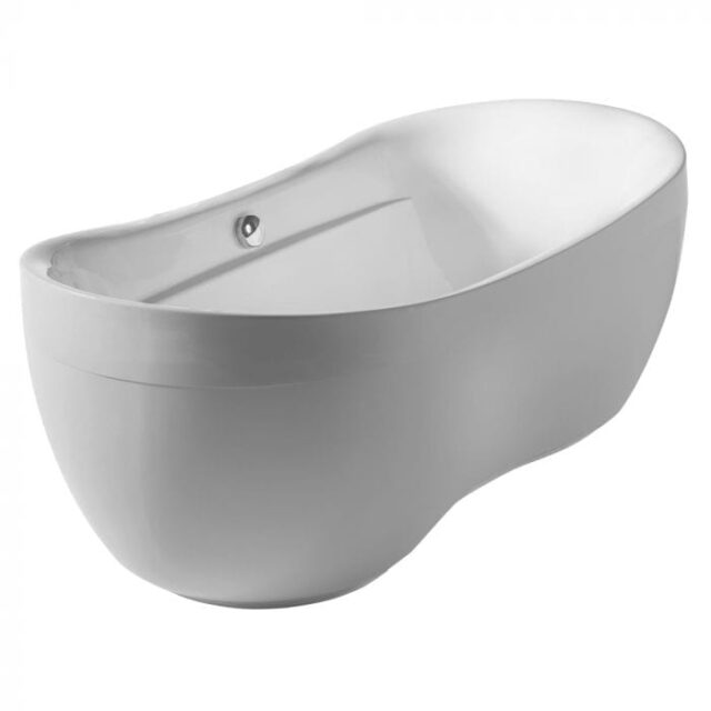 Oval Freestanding Acrylic Soaking Bathtub